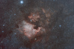 Load image into Gallery viewer, The North American Nebulea Astrophotography space wall art

