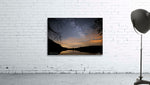 Load image into Gallery viewer, Mazen Hamam - Crystal lake wild forest milky way wall art
