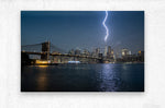 Load image into Gallery viewer, Mazen Hamam - Manhattan lightening  with Brooklyn Bridge photography  wall art
