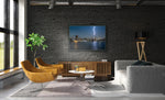 Load image into Gallery viewer, Mazen Hamam - Manhattan lightening  with Brooklyn Bridge photography  wall art
